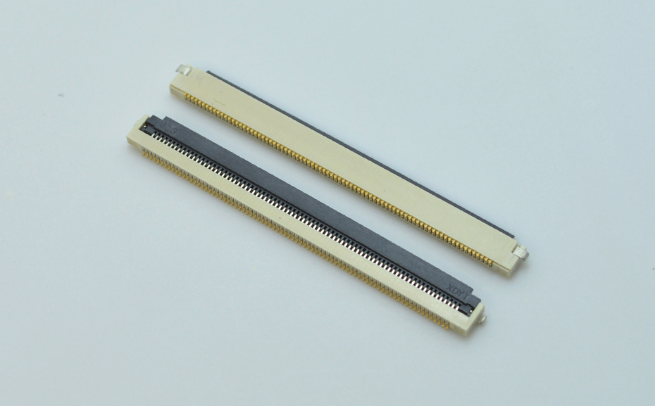 FPC翻盖连接器0.5mm软排线插座80P 1.8mmH镀金下接触连接器带扣 fpc连接器厂家[91香蕉视频APP污下载]