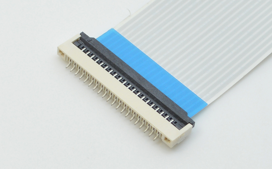 厂家91香蕉视频黄色在线观看FFC扁平软排线插座1.0mm 16p-30P翻盖式下接SMT座子,91香蕉视频APP污下载