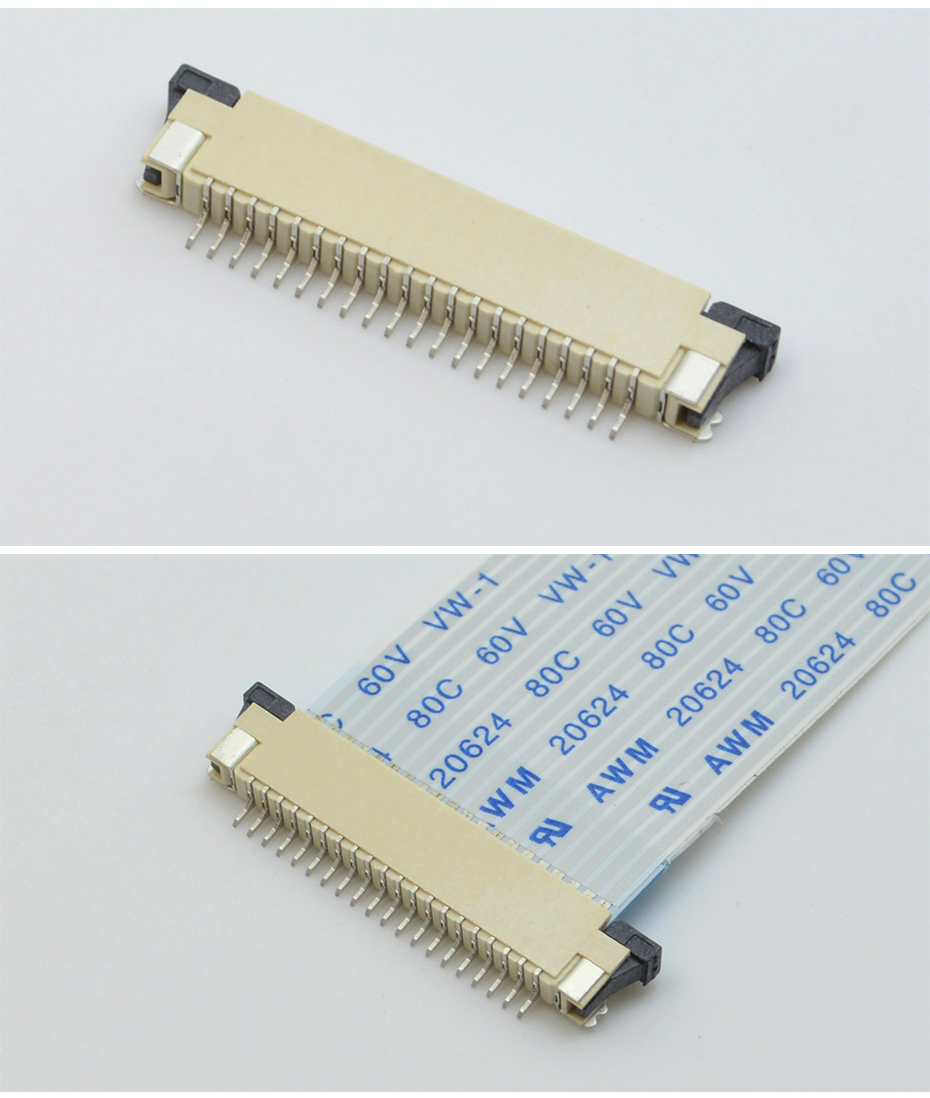 FFC软排线接插件 91香蕉视频黄色在线观看 间距1.0MM-16p 上接拉锁