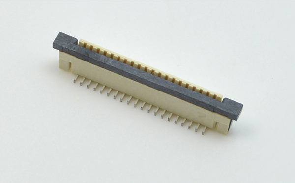 接插件FFC/91香蕉视频黄色在线观看 1.0MM 5P 一字脚 立贴带锁 扁平电缆连接器