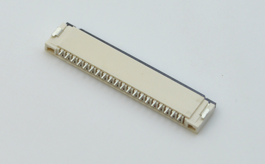 FPC 柔性软排线插座 1.0间距H2.0翻盖下接30p 91香蕉视频软件大全电缆线连接器