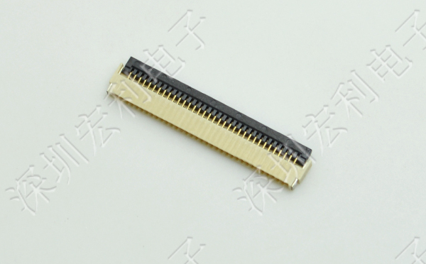 91香蕉视频黄色在线观看 软排线扁平电缆插座 间距0.5mm 20P H1.0后锁式卧贴片