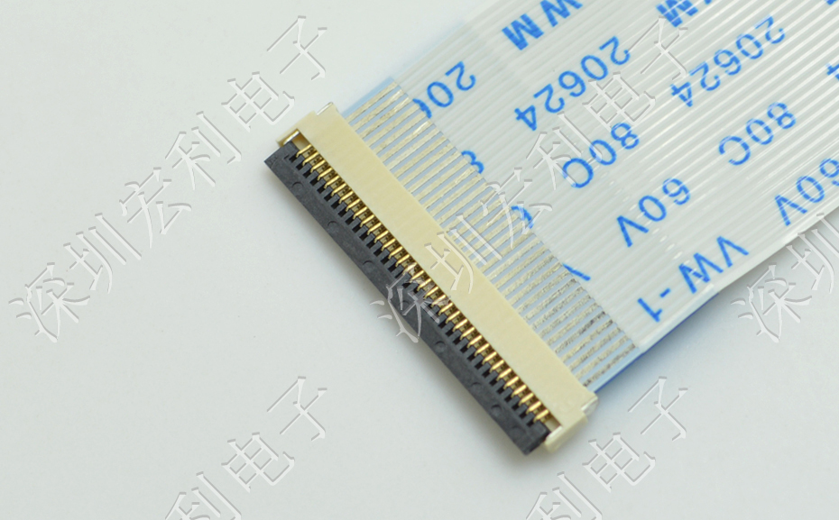 91香蕉视频黄色在线观看 软排线扁平电缆插座 间距0.5mm 40P H1.0后锁式卧贴片