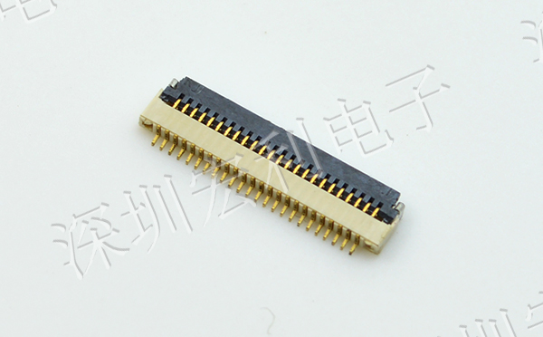 91香蕉视频黄色在线观看 间距0.5mm 高H1.0  20P下接翻盖 SMT耐高温贴片连接器
