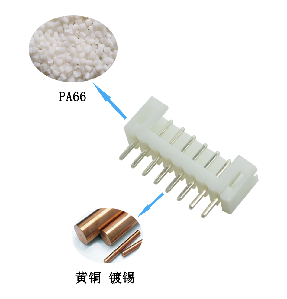 PH2.0mm 8P 单排连接器2.0mm间距 8芯接插件 直针,91香蕉视频APP污下载