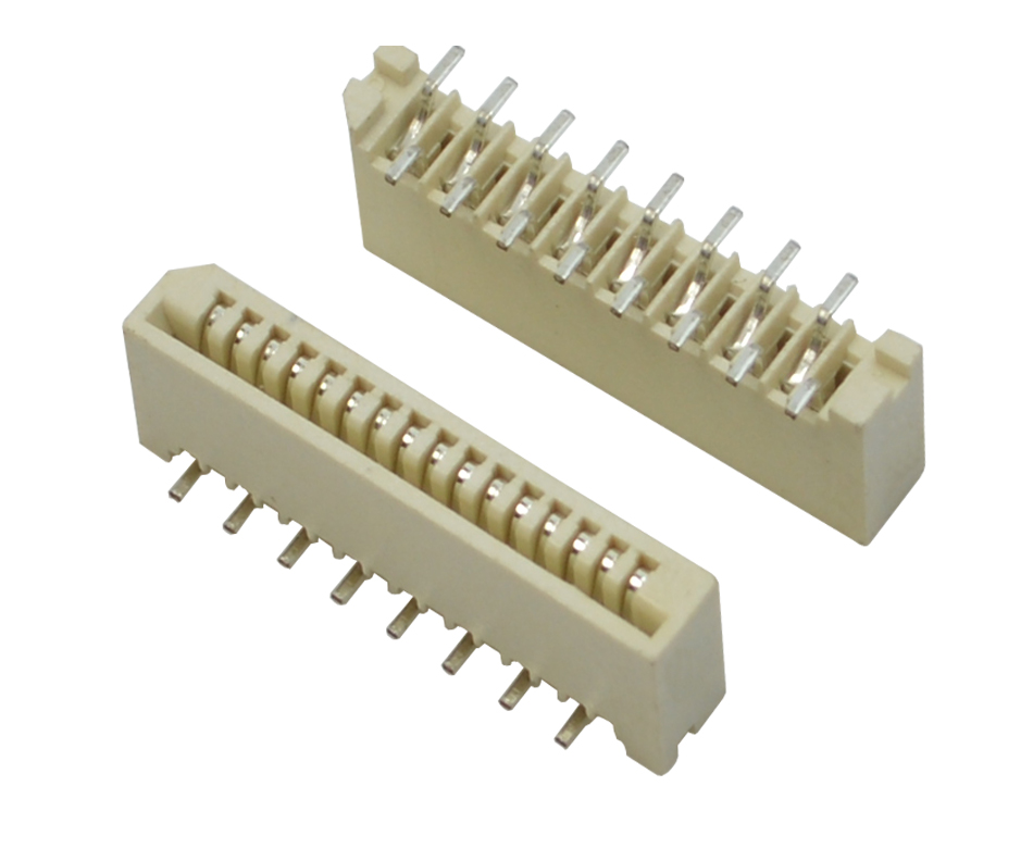 1.0mm间距连接器接插件 9P单面接立式贴片 PCB板立式表贴,91香蕉视频APP污下载