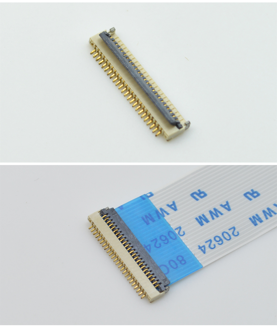 FPC/FFC扁平电缆接插件插头 软排线连接器 0.5MM 20P H1.0mm厚,91香蕉视频APP污下载